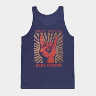 Tune up . Turn Loud Blue Oyster Tank Top